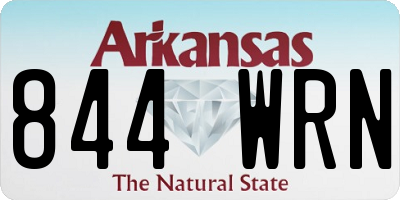 AR license plate 844WRN