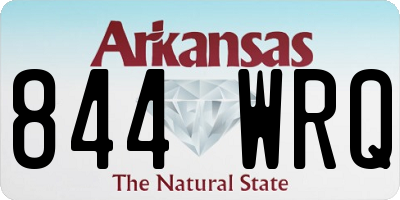 AR license plate 844WRQ
