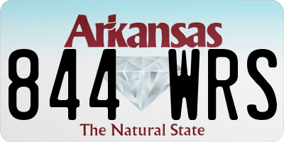AR license plate 844WRS