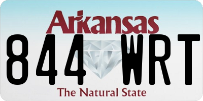AR license plate 844WRT