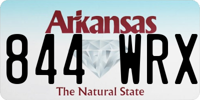 AR license plate 844WRX