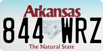 AR license plate 844WRZ