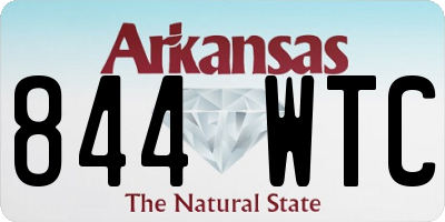 AR license plate 844WTC