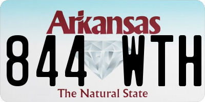 AR license plate 844WTH