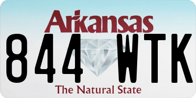 AR license plate 844WTK