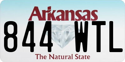 AR license plate 844WTL