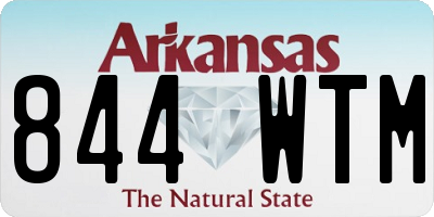 AR license plate 844WTM