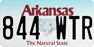 AR license plate 844WTR