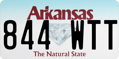 AR license plate 844WTT
