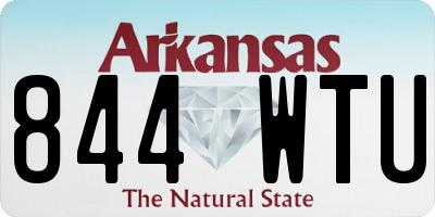 AR license plate 844WTU