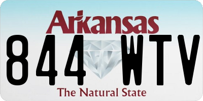 AR license plate 844WTV