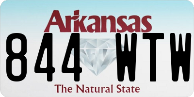 AR license plate 844WTW