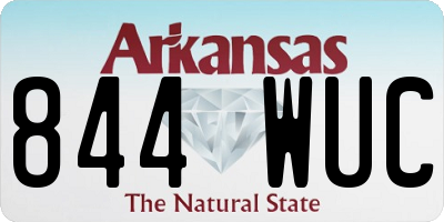 AR license plate 844WUC