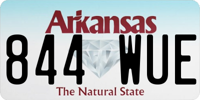AR license plate 844WUE