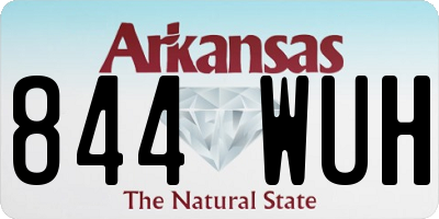 AR license plate 844WUH