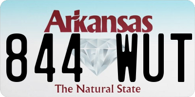 AR license plate 844WUT