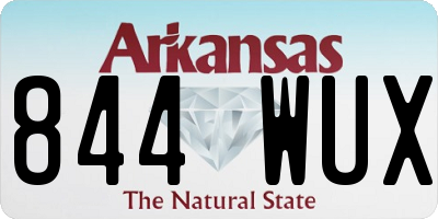 AR license plate 844WUX
