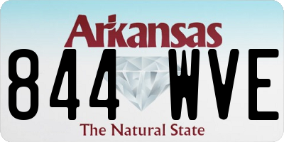 AR license plate 844WVE