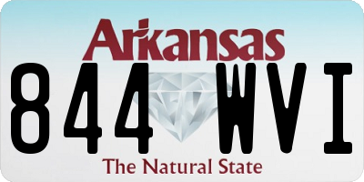 AR license plate 844WVI