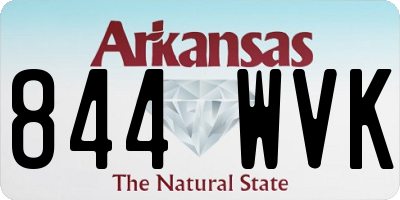AR license plate 844WVK