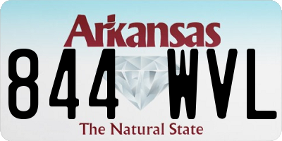 AR license plate 844WVL