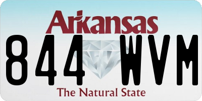 AR license plate 844WVM