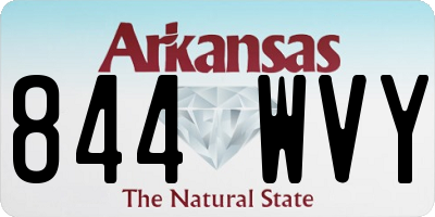 AR license plate 844WVY