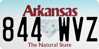 AR license plate 844WVZ
