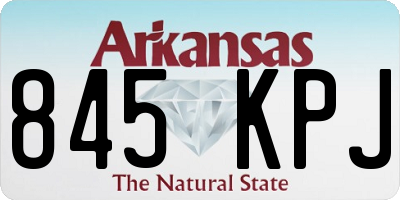 AR license plate 845KPJ