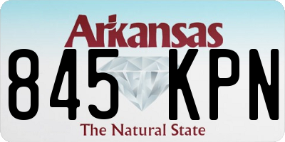 AR license plate 845KPN