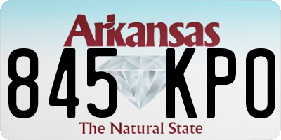 AR license plate 845KPO