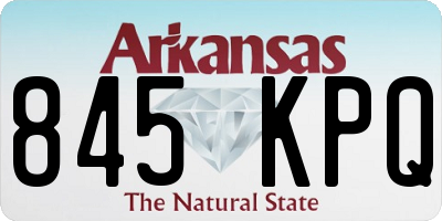 AR license plate 845KPQ