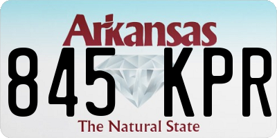 AR license plate 845KPR