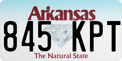 AR license plate 845KPT