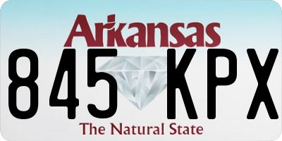 AR license plate 845KPX