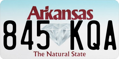 AR license plate 845KQA