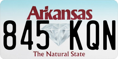 AR license plate 845KQN