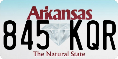 AR license plate 845KQR