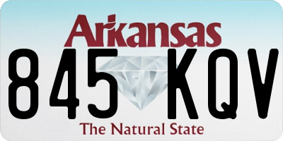 AR license plate 845KQV