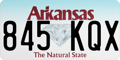 AR license plate 845KQX