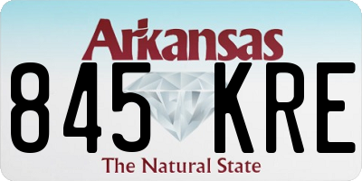 AR license plate 845KRE