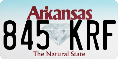AR license plate 845KRF