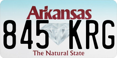 AR license plate 845KRG