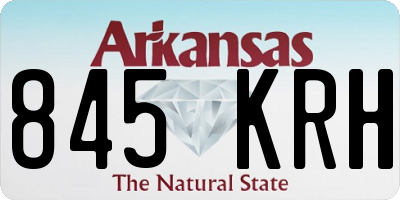 AR license plate 845KRH