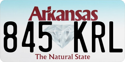 AR license plate 845KRL