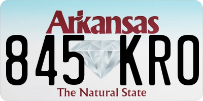AR license plate 845KRO