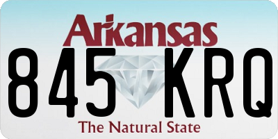 AR license plate 845KRQ