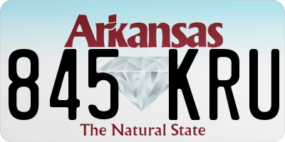 AR license plate 845KRU