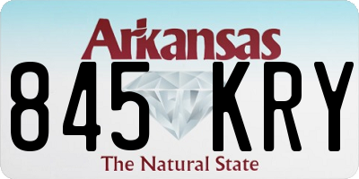 AR license plate 845KRY