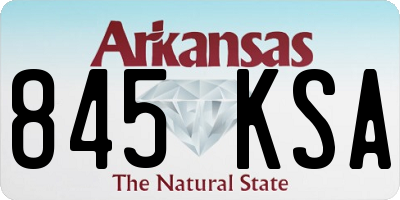 AR license plate 845KSA